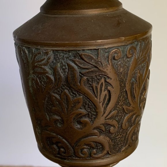 VTG 17" Tall Brass Candle Holder Bohemian Decor Boho - Picture 6 of 10